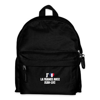 j'aime la France avec Jean Luc - Sac à dos Enfant - noir - Devant