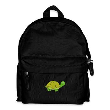 Schildkröte Schildkröten - Kinder Rucksack - Schwarz - Vorne