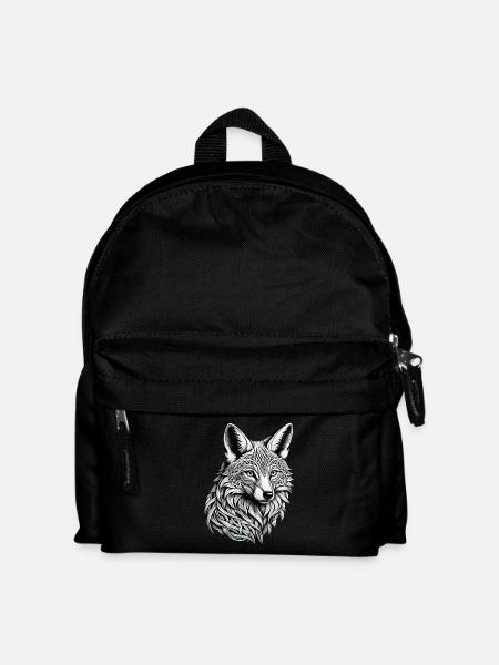 Keltischer Fuchs - Kinder Rucksack - Schwarz