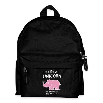 Licorne sans paillettes - Sac à dos Enfant - noir - Devant