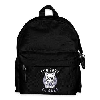 Too Busy To Care - Kids' Backpack - black - Front