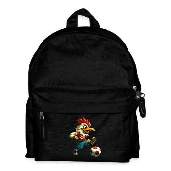 Chickens Football / Footballers Chicken - Kids' Backpack - black - Front