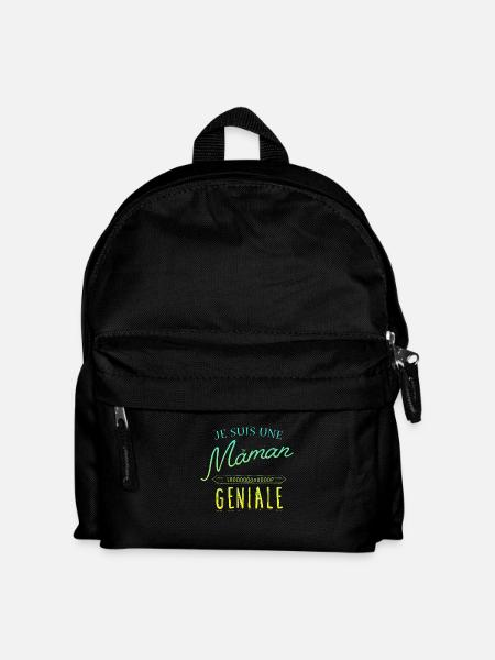 Je suis une Maman trooop geniale - Sac à dos Enfant - noir