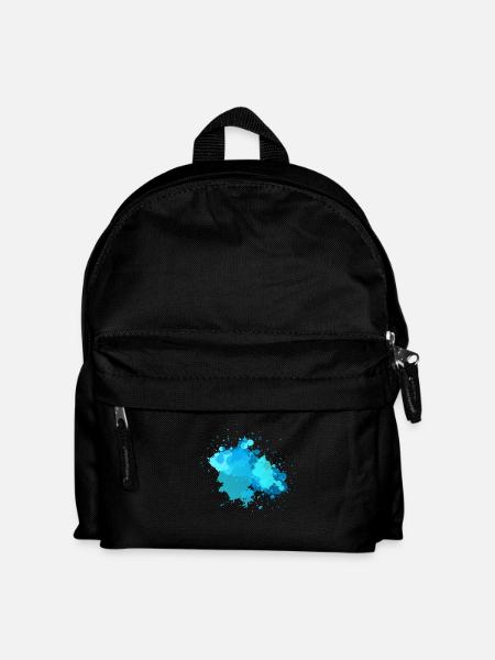 Watercolor Splash - Kids' Backpack - black