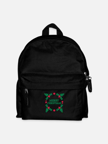 Merry Christmas Weihnachten - Kinder Rucksack - Schwarz