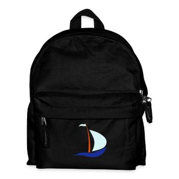 bateau à voile - Sac à dos Enfant - noir - Devant