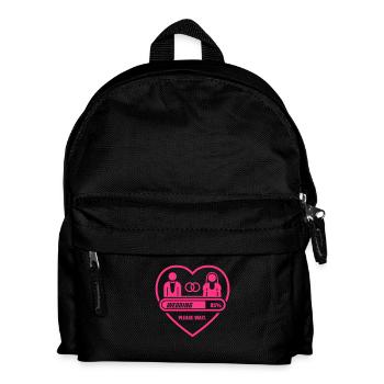 wedding_heart_1_f1 - Kinder Rucksack - Schwarz - Vorne
