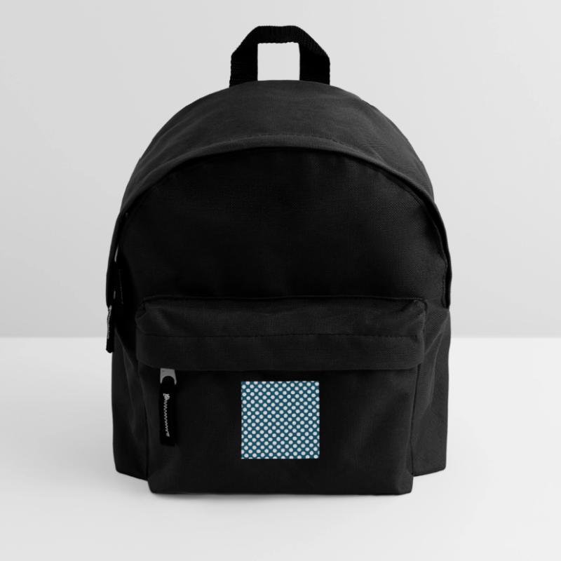 Polka dot blue background dot pattern blue white Kids' Backpack
