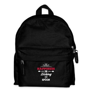 Lick spoons - Kids' Backpack - black - Front