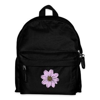 Blume Blüte pastell violett flieder - Kinder Rucksack - Schwarz - Vorne