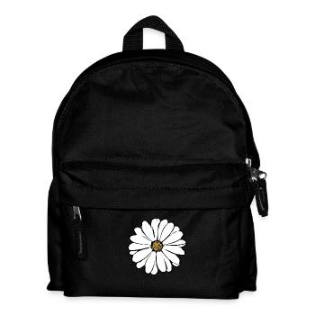 Flower White White Flowers Summer Hippie Gift Idea - Kids' Backpack - black - Front