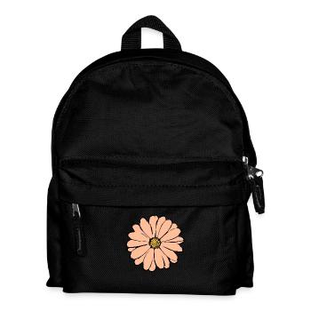 Blume pastell Blume Blumen pastell Blumen - Kinder Rucksack - Schwarz - Vorne
