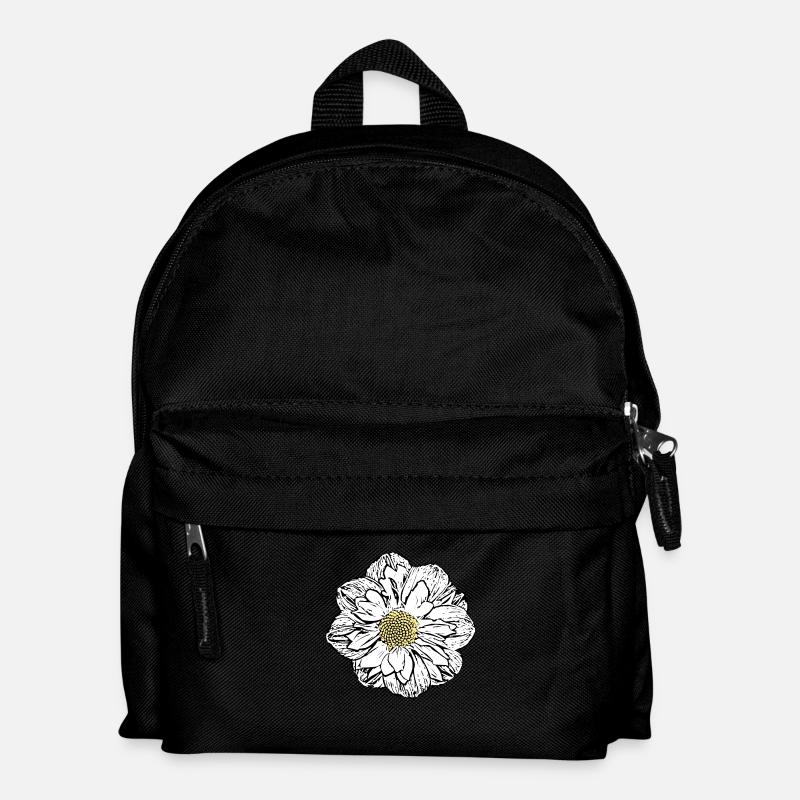 Blume weiß weiße Blumen Geschenk Muttertag Mutter - Kinder Rucksack - Schwarz