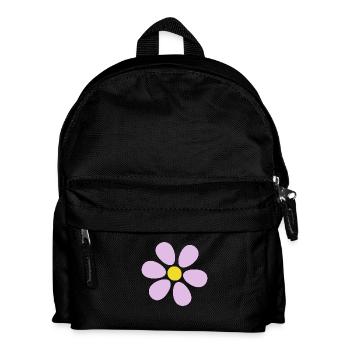 Flower pastel flower flowers pastel flowers lilac - Kids' Backpack - black - Front