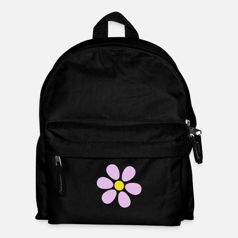 Fleur fleur pastel fleurs fleurs pastel lilas - Sac à dos Enfant - noir