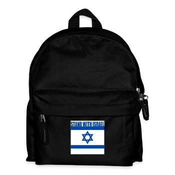 Stand with israel - Kinder Rucksack - Schwarz - Vorne