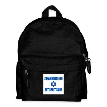 zusammen gegen antisemitismus - Kinder Rucksack - Schwarz - Vorne