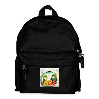 Cheerful vegetables - Kids' Backpack - black - Front
