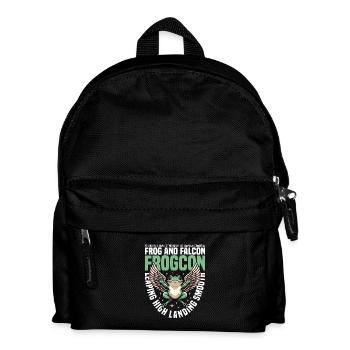 LEAPING HIGH LANDING SMOOTH - FROG AND FALCON - Kids' Backpack - black - Front