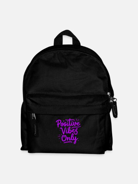 Positive Vibes Only Positive Vibes - Kids' Backpack - black