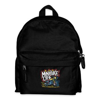 Passion for minibikes - Kids' Backpack - black - Front
