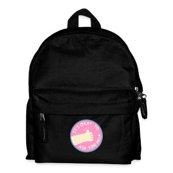 Help is ok - Kids' Backpack - black - Front