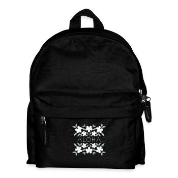 Aloha Floral Wall Art - Kids' Backpack - black - Front