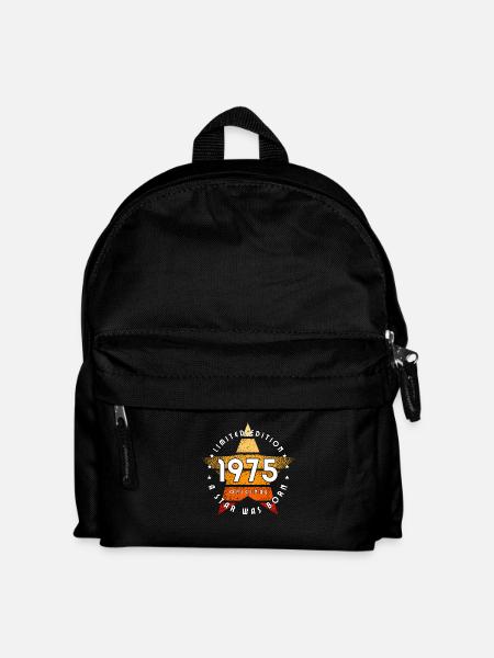 A Srar was born 1975 original limited edition - Kids' Backpack - black