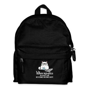 When Injustice Becomes Law Resistance Becomes Duty - Kids' Backpack - black - Front