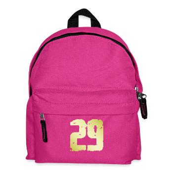 29 Zahl Vintage - Kinder Rucksack - Fuchsia - Vorne