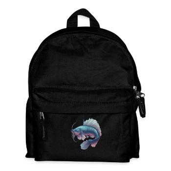 Fantasy-Fisch - Kinder Rucksack - Schwarz - Vorne