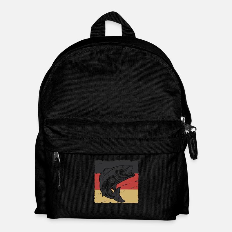 Bass mit deutschem Stolz - Kinder Rucksack - Schwarz