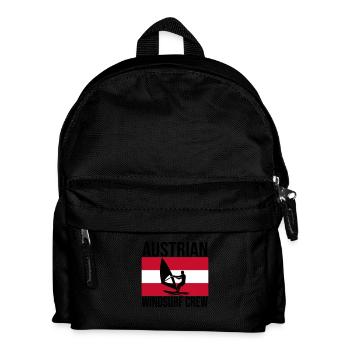 Chemise ras du cou autrichien Windsurf - Sac à dos Enfant - noir - Devant