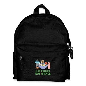 Alimentation végétalienne - Sac à dos Enfant - noir - Devant