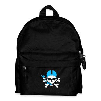 Swimming Skull - Kids' Backpack - black - Front
