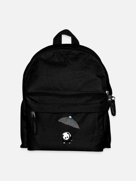 Pandabär - Kinder Rucksack - Schwarz