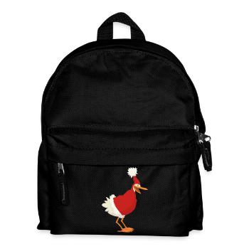 christmas chicken - Kids' Backpack - black - Front