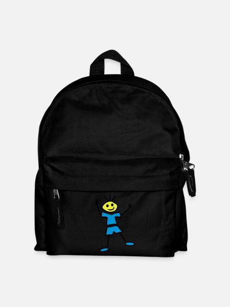 Stick figure - Kids' Backpack - black