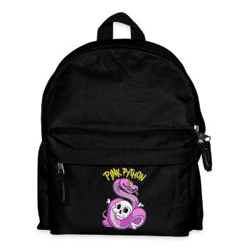 Pink Python - Kinder Rucksack - Schwarz - Vorne