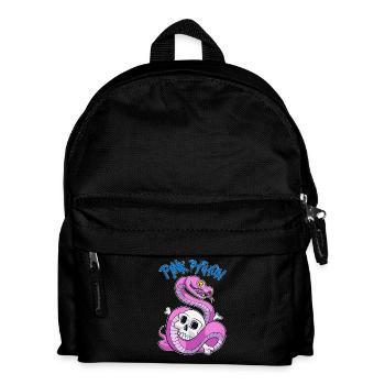 Pink Python (Blue) - Kinder Rucksack - Schwarz - Vorne