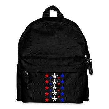 Sterne - Kinder Rucksack - Schwarz - Vorne