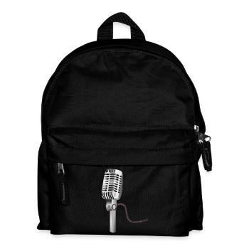 microphone - Kids' Backpack - black - Front