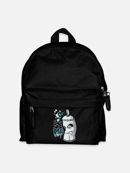 Spray und Graffiti - Kinder Rucksack - Schwarz