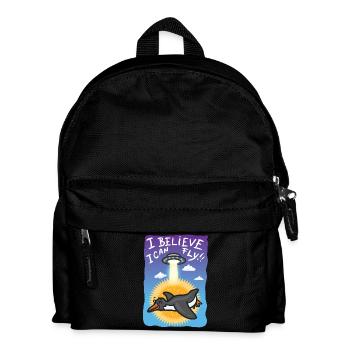 Je crois que je peux voler fly.Pinguin. - Sac à dos Enfant - noir - Devant