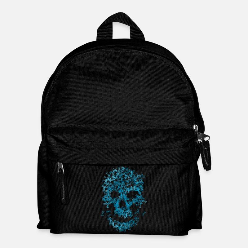 Skull of bones - Kids' Backpack - black