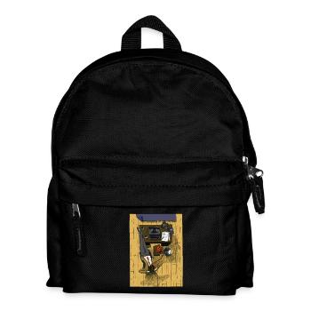 Büro - Kinder Rucksack - Schwarz - Vorne