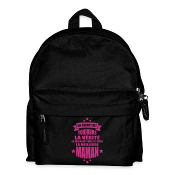 je suis la meilleure maman - Sac à dos Enfant - noir - Devant