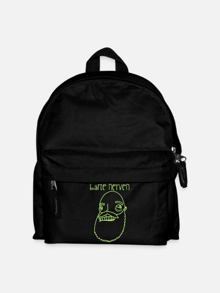 Bärte nerven! - Kinder Rucksack - Schwarz
