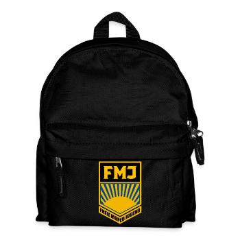 FMJ - Freie Moped Jugend - FDJ Parodie - Kinder Rucksack - Schwarz - Vorne