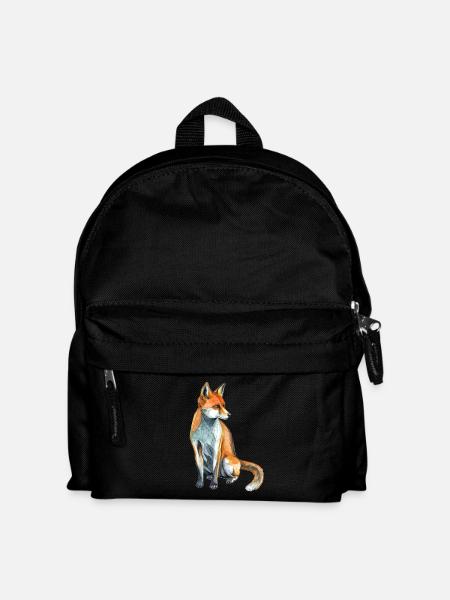 Fuchs - Kinder Rucksack - Schwarz